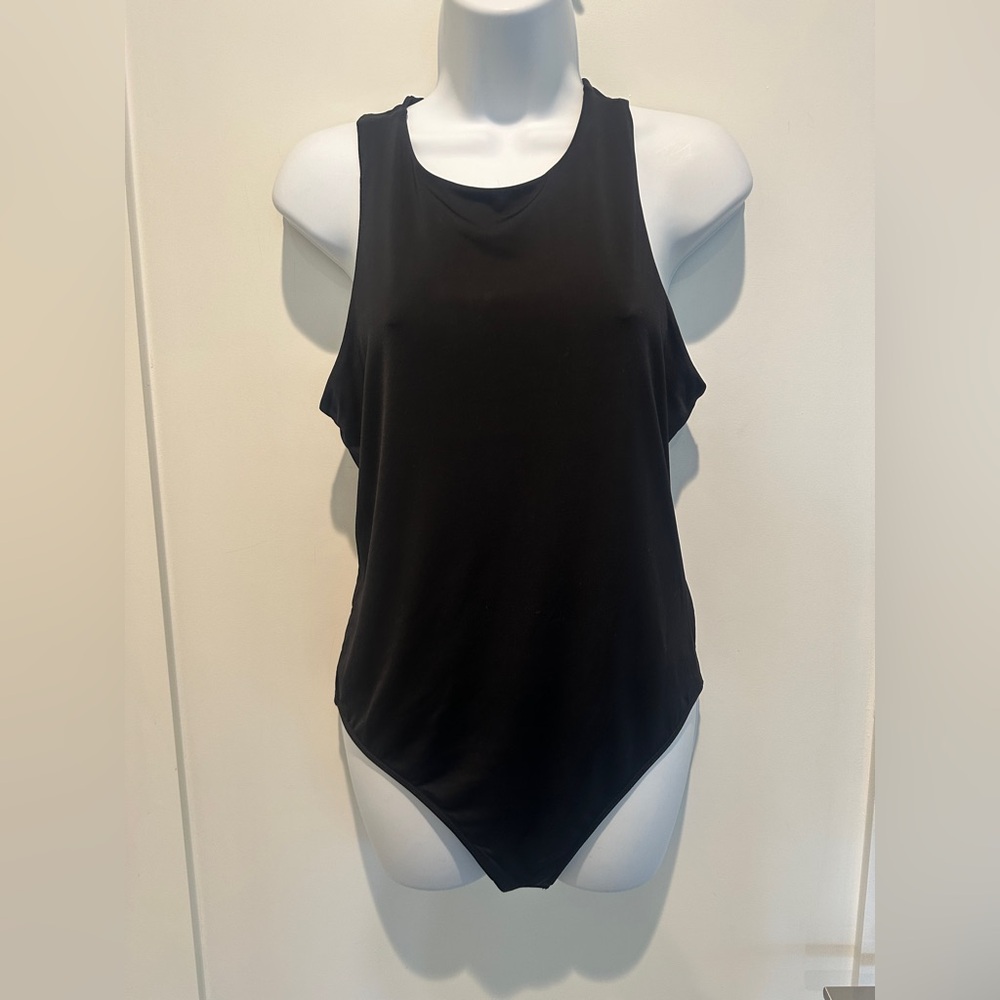 Express Black Sleeveless Women's Bodysuit- Large